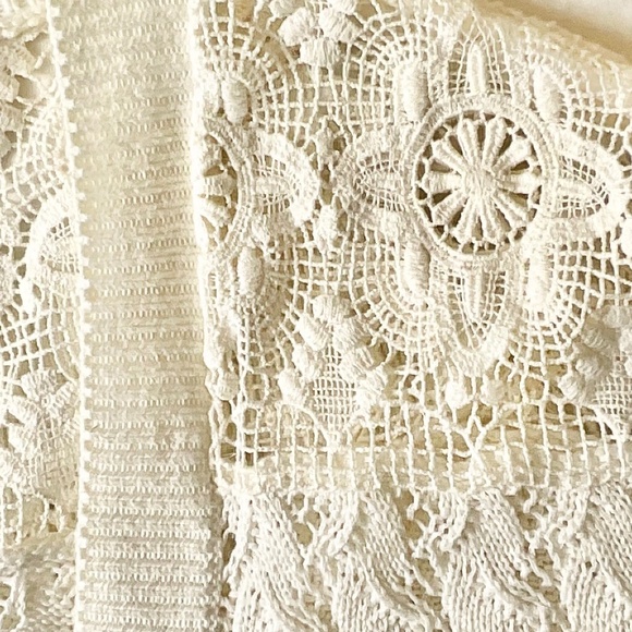 THE KOOPLES Lace Open Knit  Cotton Blend Cardigan XS - Picture 7 of 9